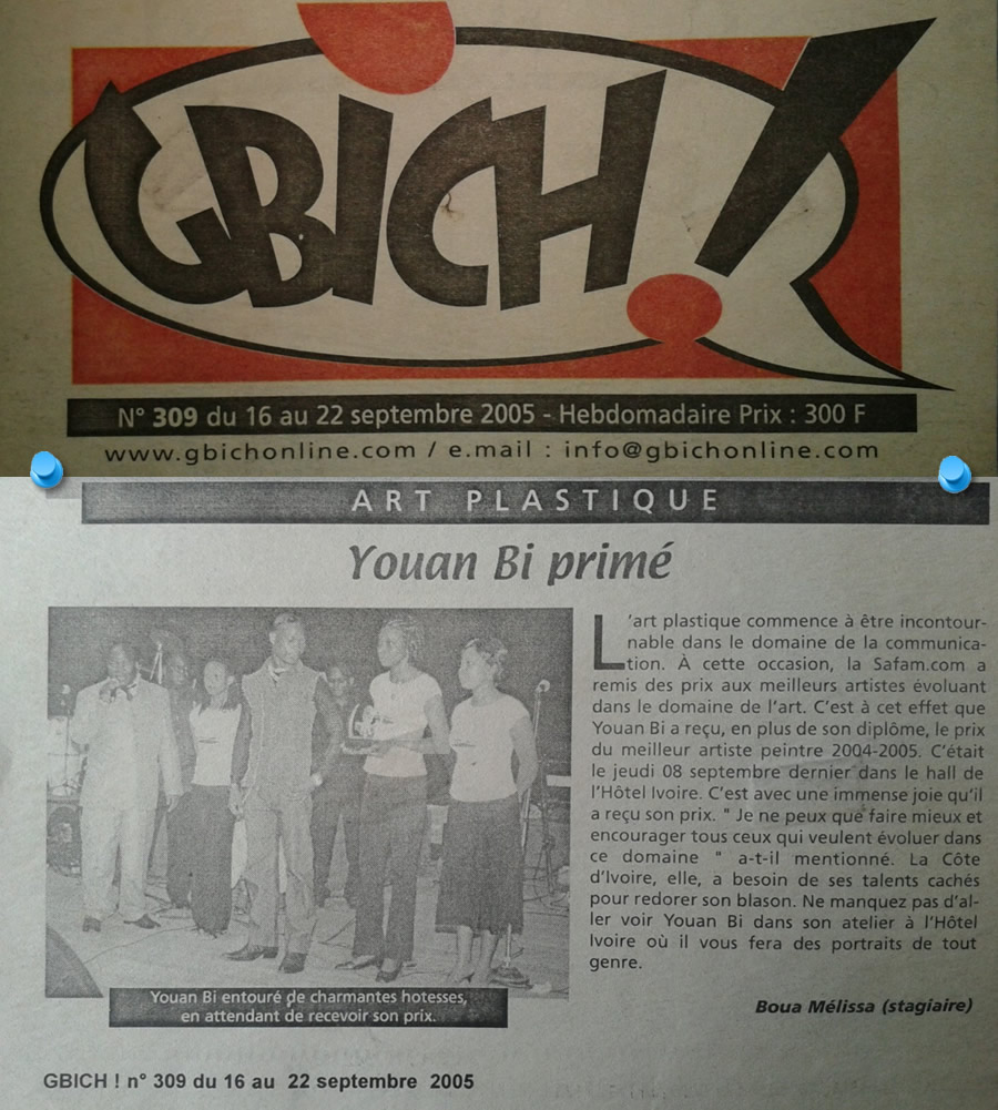 ART PLASTIQUE, YOUAN BI PRIMÉ