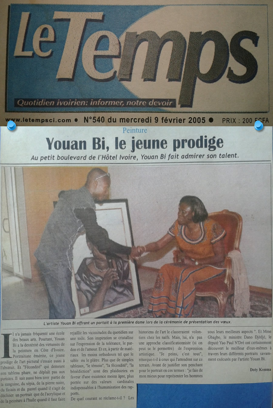 SIMONE GBAGBO FELICITE L'ARTISTE POUR SON TALENT